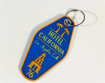 Vintage Style Keychain Hotel California Meaningful Gifts for Husband, May Birthday Gifts for Him, Personalized Gifts For The Groupie Couple