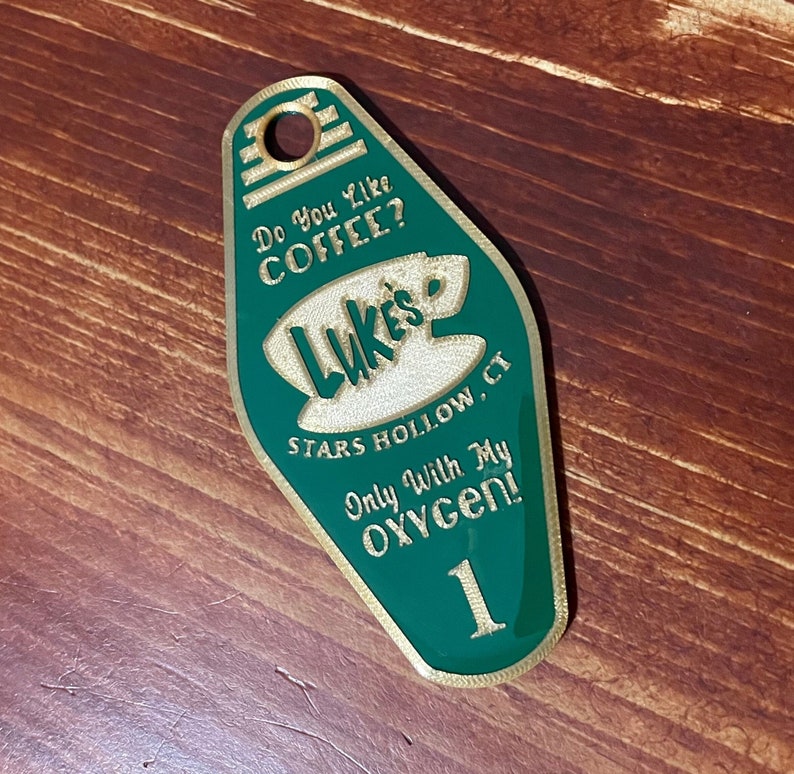 Gilmore Girls Personalized Gift Lukes Diner Vintaged Keychain