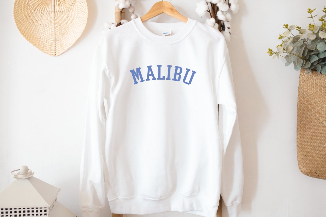 Malibu sweatshirt Malibu sweater Malibu California | Etsy