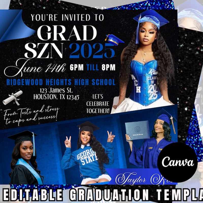 Baby Blue Grad Party - Etsy