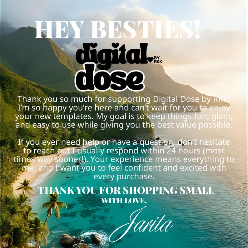 a picture of a beach with the words, hey besties, digid dose