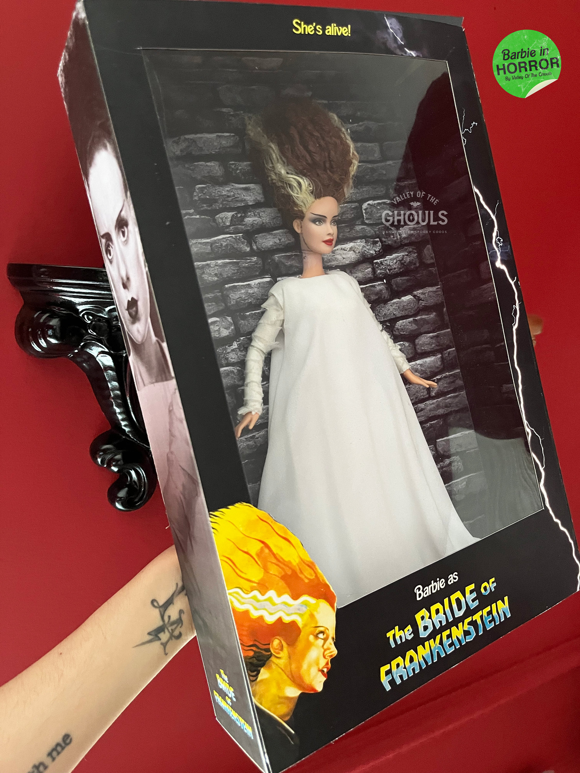 Bride of Frankenstein OOAK Barbie Doll with Box Etsy UK