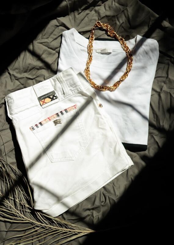 Burberry London white shorts
