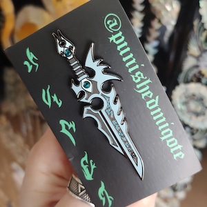 Shadowlands Anduin&#39;s Mourneblade Enamel Pin