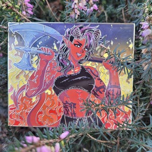 Karlach 90s Panel Enamel Pin PREORDER