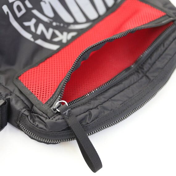 Y2K SPORTY Red and Black DKNY bag / 90s DKNY Doub… - image 3