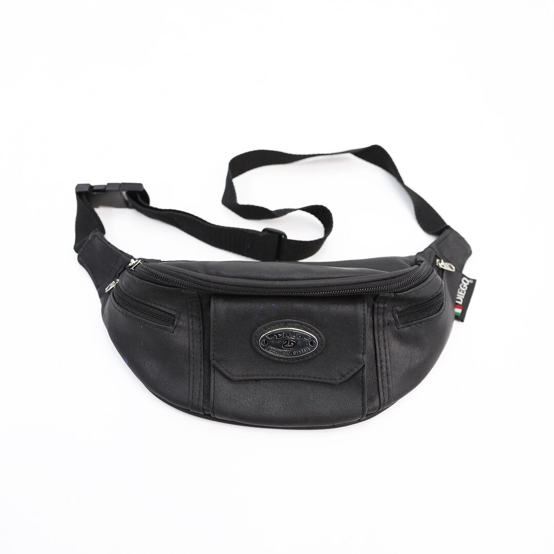 Vintage Diego Waist Bag / Vintage Black Fanny Pack / Vintage Etsy