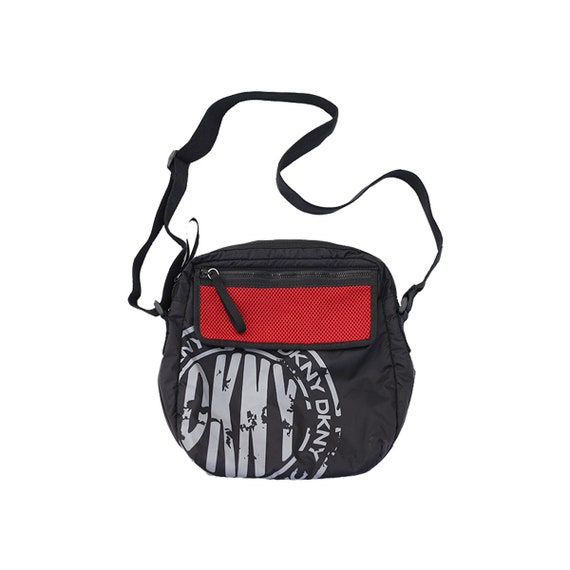 Y2K SPORTY Red and Black DKNY bag / 90s DKNY Doub… - image 1