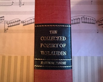 The Collected Poetry of W. H. Auden - Gorgeous Red Vintage Book