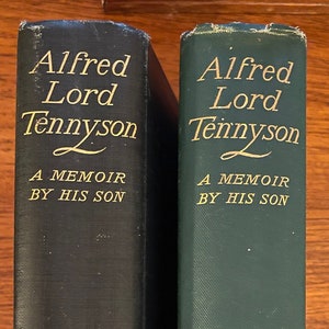 Lovely 2-volume set of 1897 hardbacks Alfred Lord Tennyson: A Memoir by his Son with many letters to and from the poet image 1