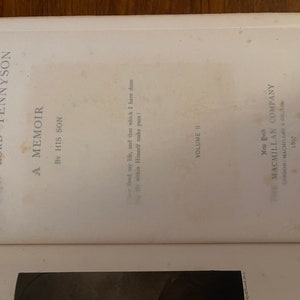 Lovely 2-volume set of 1897 hardbacks Alfred Lord Tennyson: A Memoir by his Son with many letters to and from the poet image 10