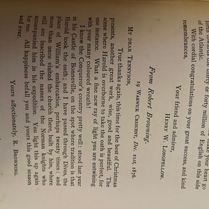 Lovely 2-volume set of 1897 hardbacks Alfred Lord Tennyson: A Memoir by his Son with many letters to and from the poet image 7