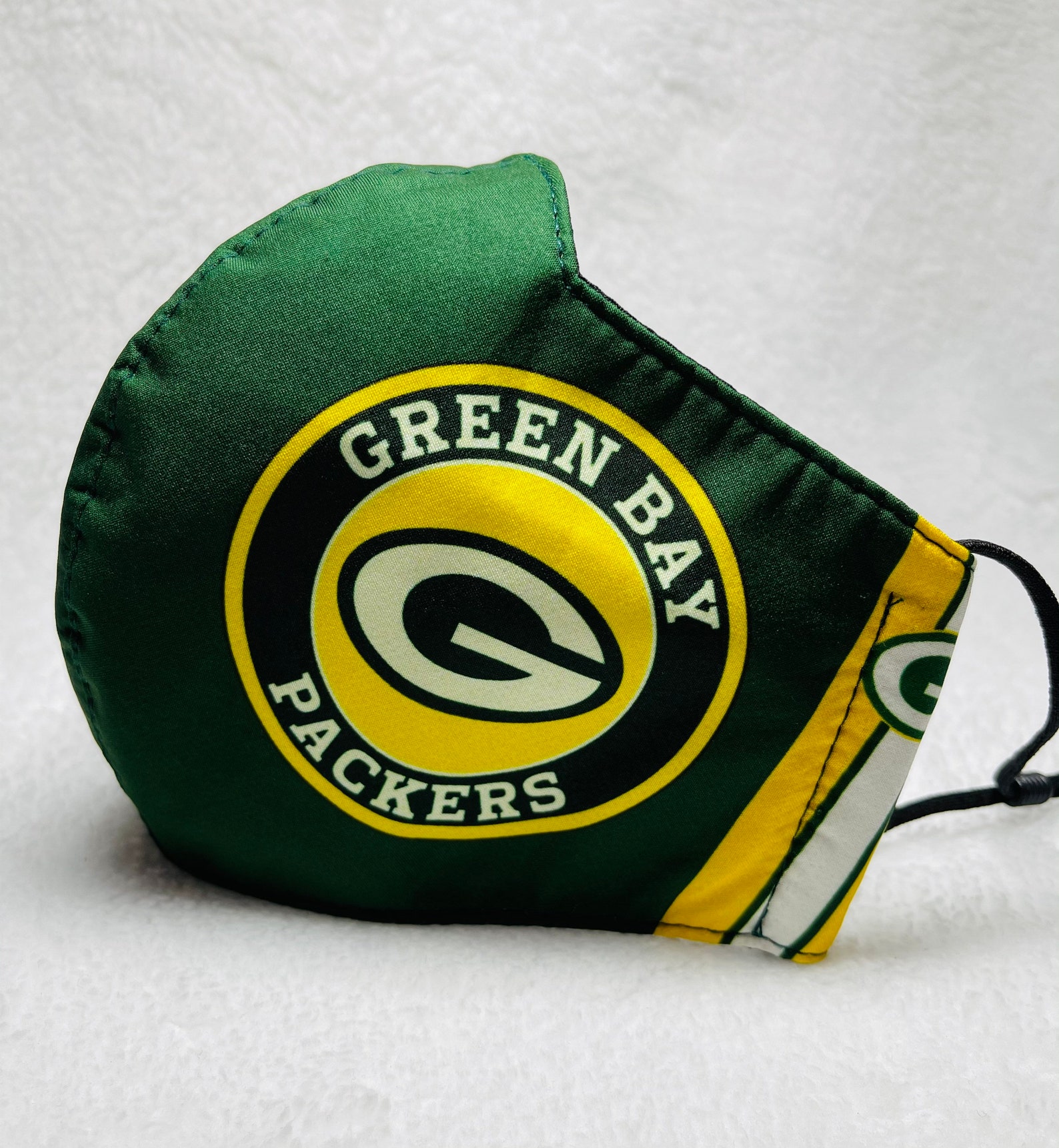 Green Bay packers sports face mask. Green Bay football Face Etsy