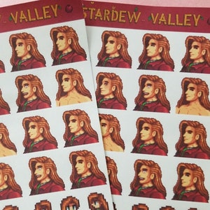 Stardew Valley Elliott Planner Sticker Sheet, Stardew Stationary, Decal Set