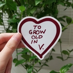 Wandavision Sticker, To Grow Old In V. Scarlet Witch and The Vision Decal