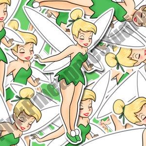 Tinkerbell Sticker, Peter Pan Disney Laptop Vinyl, Fairy Stickers, pixie dust