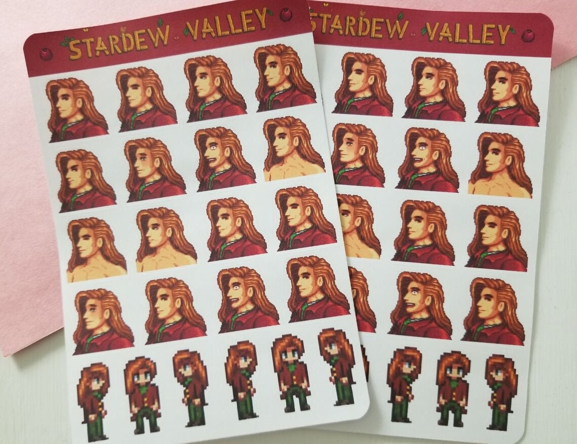 stardew-valley-elliott-planner-sticker-sheet-stardew-etsy