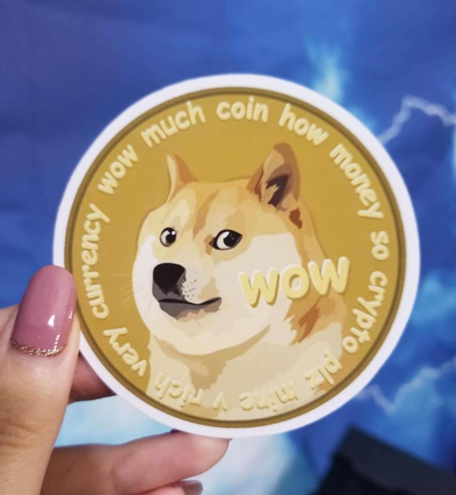 dogecoin stickers whatsapp