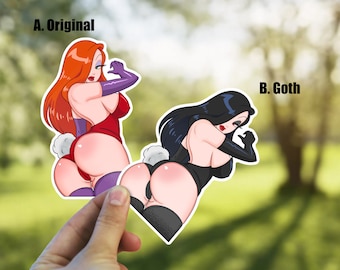 Sexiga Jessica Rabbit-klistermärken, Pinup-klistermärken