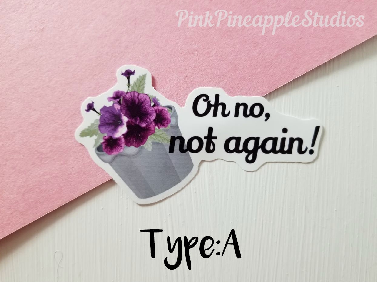 Hitchhiker's Guide to the Galaxy Petunia Sticker Oh No Etsy