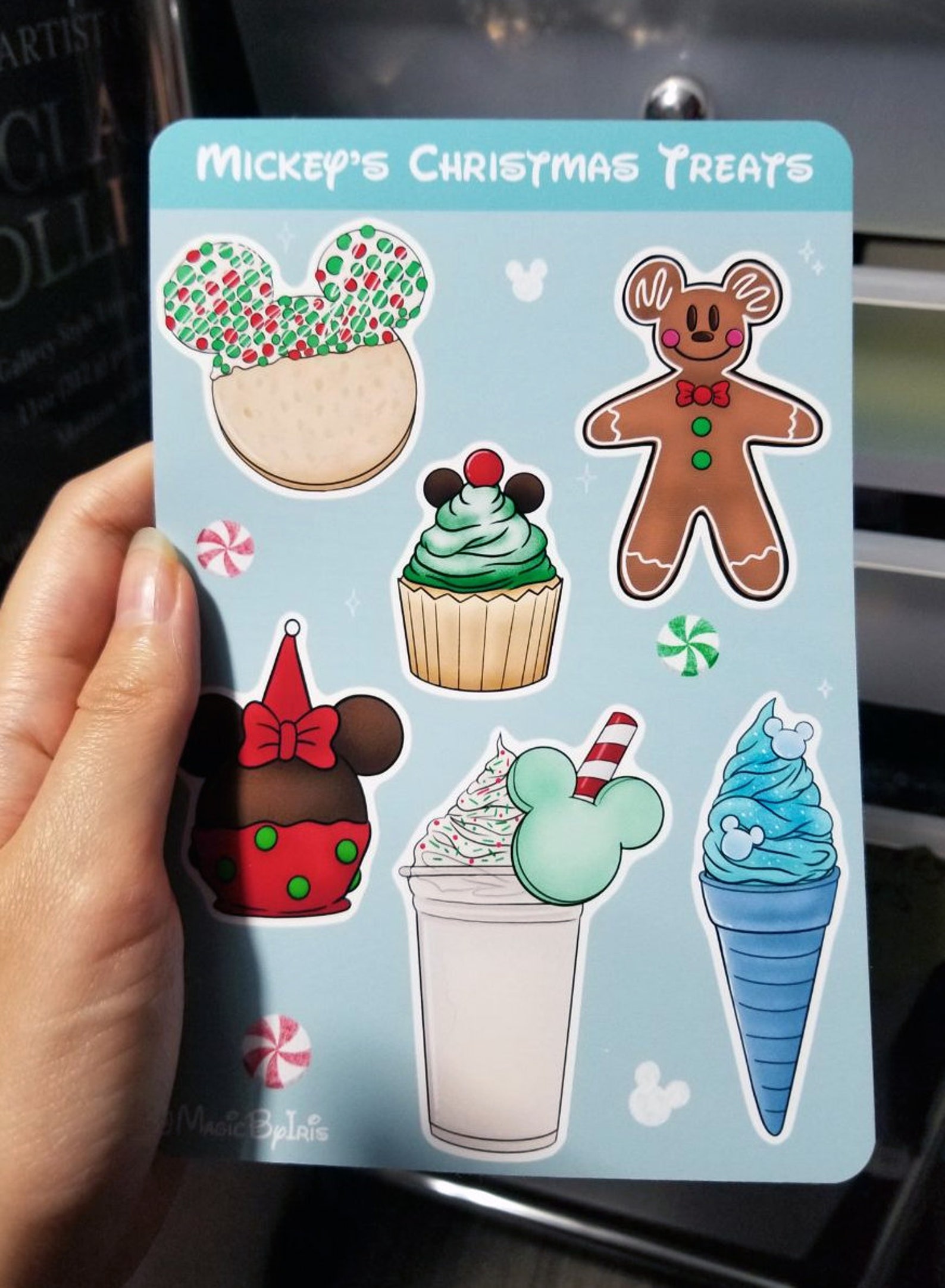 Disney Christmas Stickers / Magic Kingdom Food / WDW Treats / Etsy España