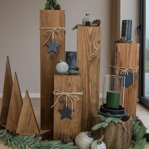 Holzblock schwarz