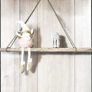 Large Driftwood Floating Shelf: Rustic Wood Wall Decor (39.3 inches)