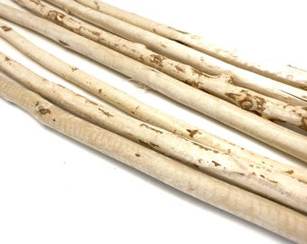 7 Natural Straight Branches, 24-27 inch Craft Supplies, Rustic Beach Decor