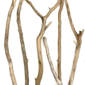 Driftwood Branches 22.8&#39;&#39; - 27.5&#39;&#39; (58 - 70 cm), Wooden Sticks for Decoration, Driftwood for craft, Home Decor, Beach Crafts