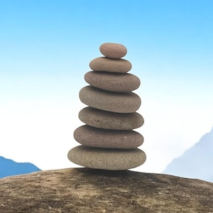 Baltic Sea Balancing Stones: Coastal Zen Decor, Art Project Stones