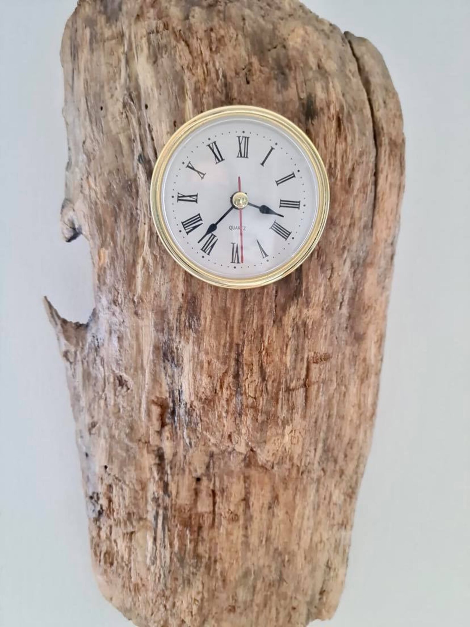 Unique driftwood wall clock rustic mantel clock wooden Etsy
