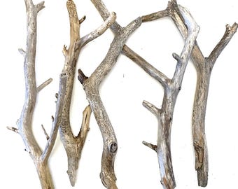 Natuurlijke drijfhouttakken voor knutselprojecten – Kustdecoratie voor thuis, kunstbenodigdheden (35-40 cm)