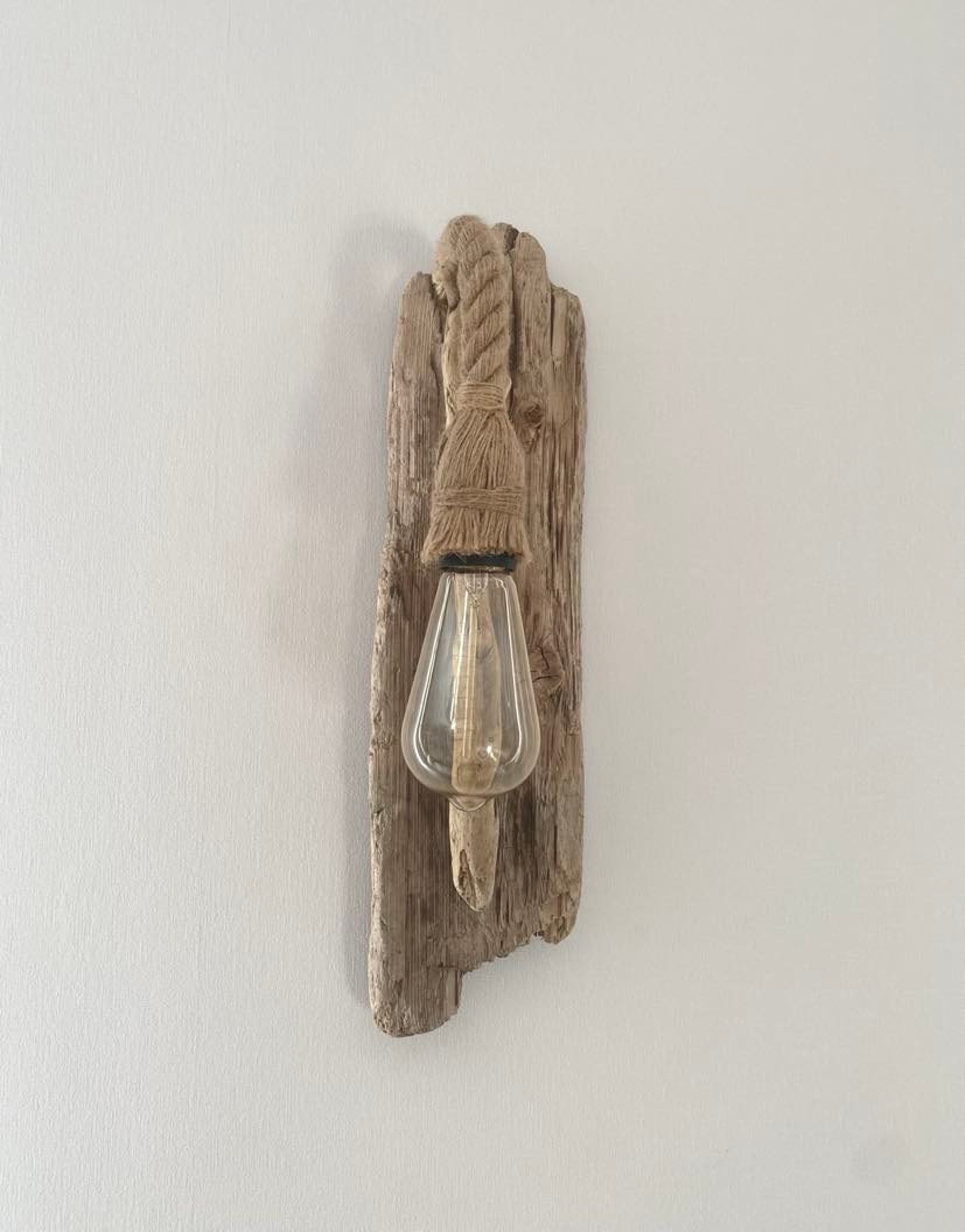 Rustic Driftwood Wall Light Unique Driftwood Sconce Living Etsy