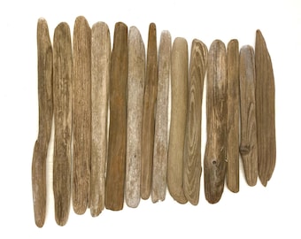 Flat Narrow Driftwood Pieces (8.4-12.5&#39;&#39;) - DIY Beach Crafts & Mirror Decor