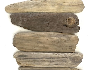 Flat Narrow Driftwood Pieces (6.7 -11.0'') - Coastal DIY Craft