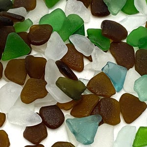 160 Tiny Sea Glass Pieces: Real Miniatures for Jewelry & Mosaic Art