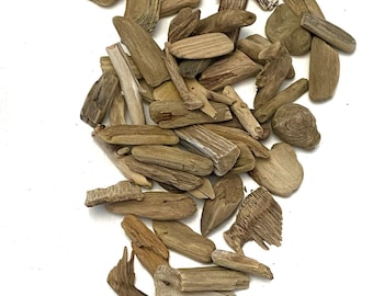 60 Natural Driftwood Sticks – Rustic Beach Coastal Decor Craft Supplies