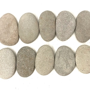 Flat Baltic Sea Stones, Natural Beach Pebbles for Art Projects