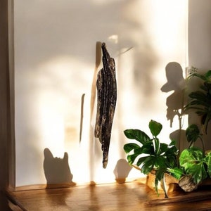 Rustic Driftwood Wall Hanging Sculpture: Natural Home Decor (36.2 inch)
