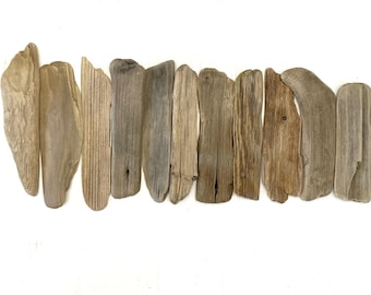 Flat Narrow Driftwood Pieces (6.7 -11.0'') - Coastal DIY Craft