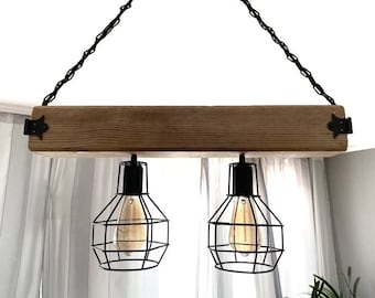 Driftwood Pendant Light: Boho Style Ceiling Lamp