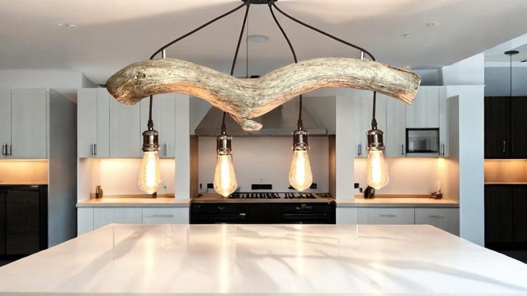 Thumbnail for Coastal Driftwood And Glass Coastal Pendant Lighting Fixtures