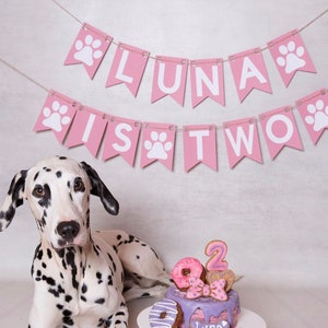 Personalised custom birthday and occasion banner bunting for dogs and cats birthdays, gotcha day, welcome home and more