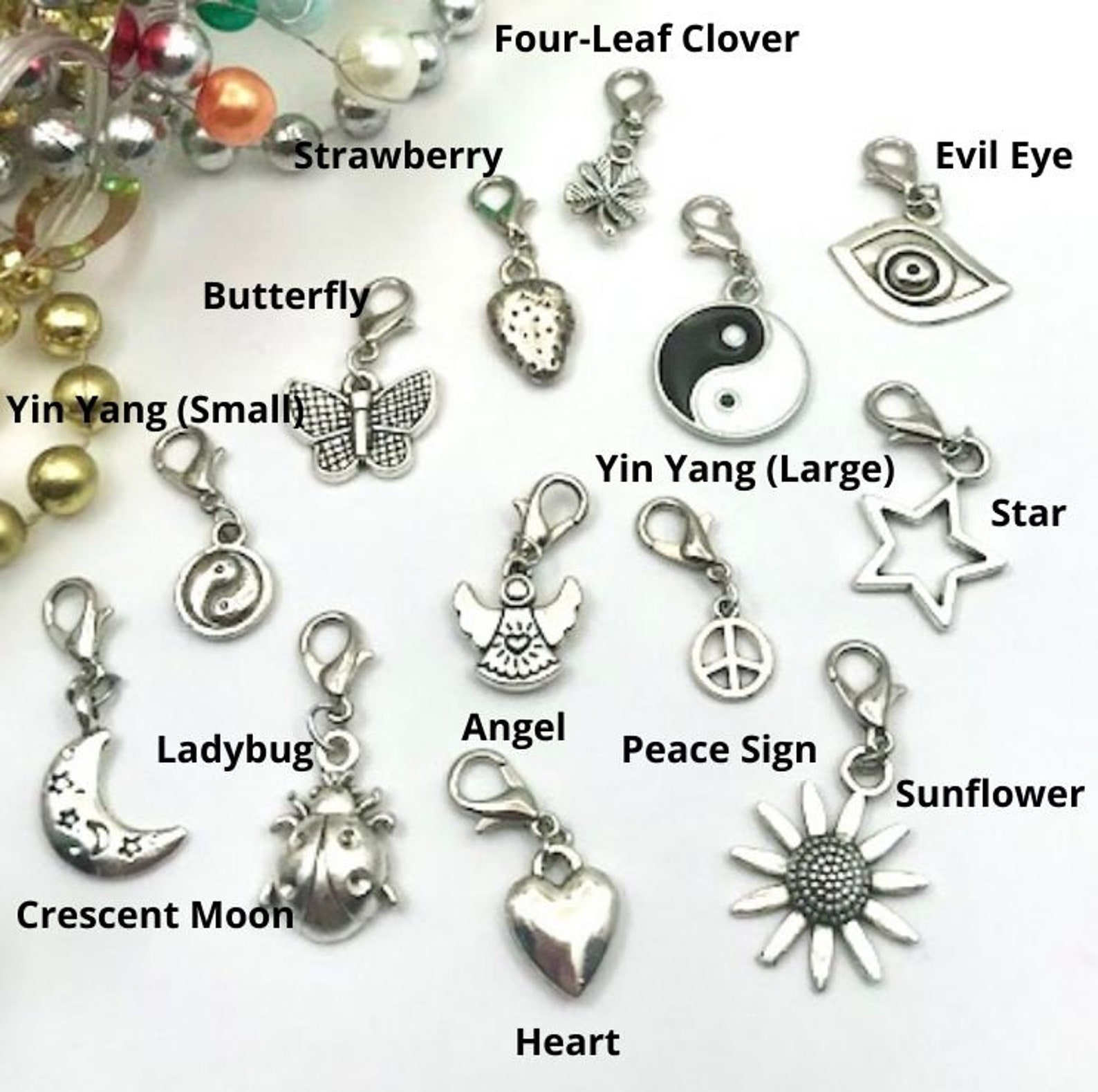 Assorted Pendant Charms Fun Spiritual Meaning Strawberry Etsy