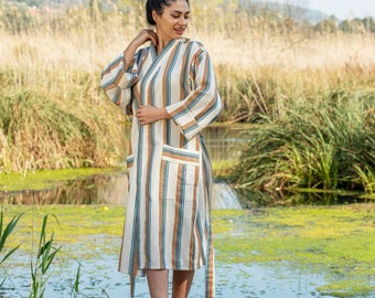 Unique Colors Timeless Robe, Guest Robe, Hammam Bath Robe, Unisex Robe, Gifts