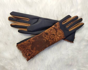 Lace gloves,Summer gloves, Black gloves, Evening gloves, Driving gloves, Victorian gloves, Ladies gloves, Fashion gloves, Womens gloves