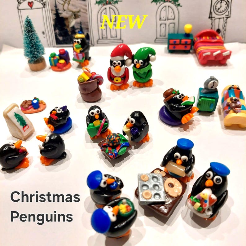 24 Piece Christmas Penguins Advent Filler image 1