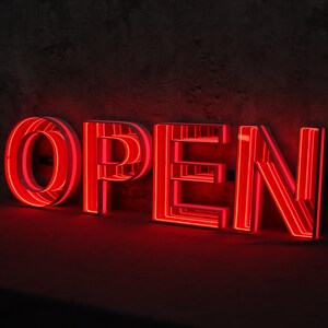 Infinity Mirror LED Light Sign custom 3D Sign Metal Signs - Etsy