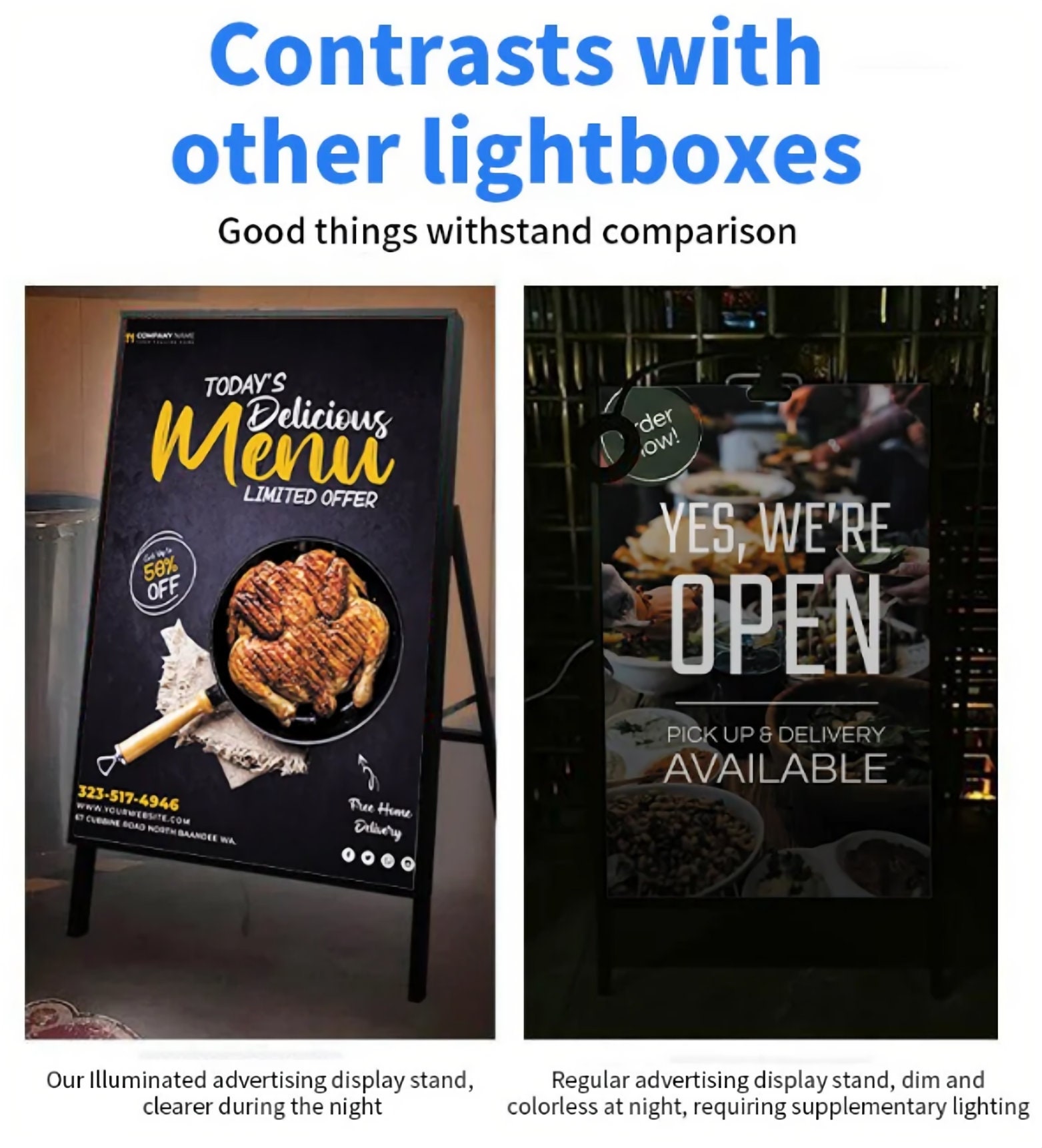 Poster Display Stands Point Advertising to Potential Customers –  lightsboxshop
