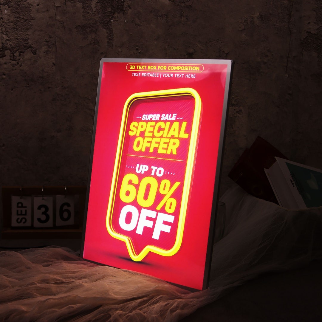 Ultrathin LED Light Box Sign Light Box Sign Poster Movie Poster Light